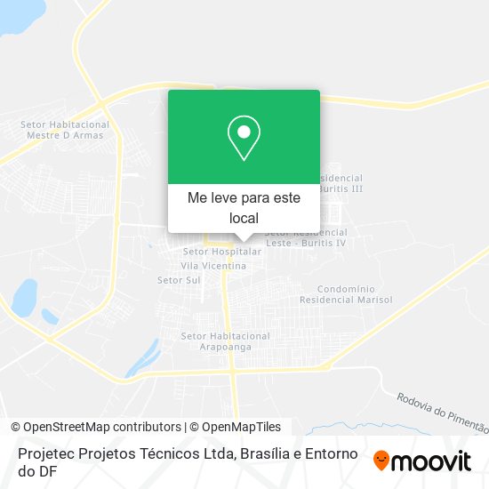 Projetec Projetos Técnicos Ltda mapa
