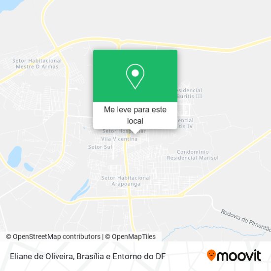 Eliane de Oliveira mapa