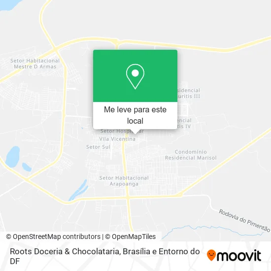 Roots Doceria & Chocolataria mapa