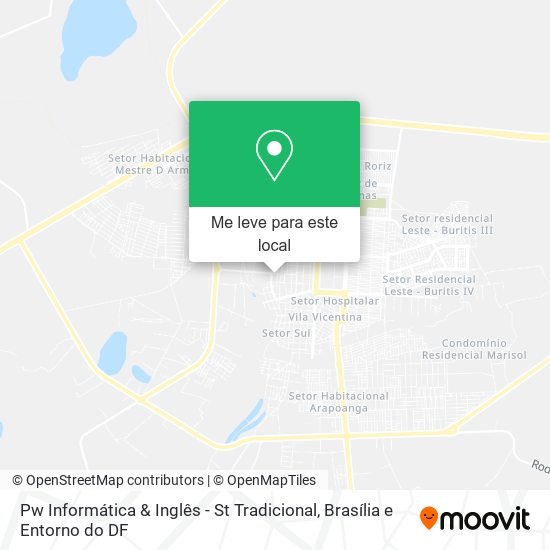 Pw Informática & Inglês - St Tradicional mapa