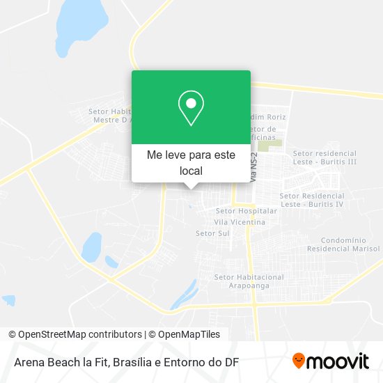 Arena Beach la Fit mapa