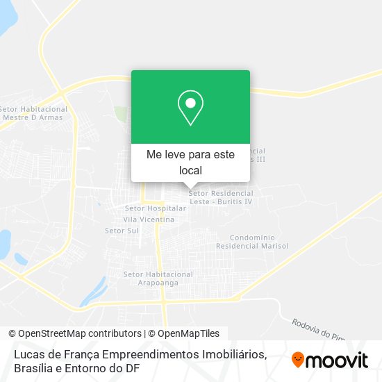 Lucas de França Empreendimentos Imobiliários mapa