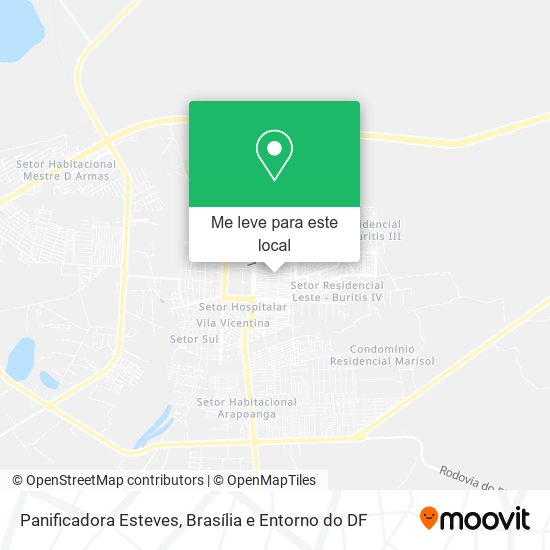 Panificadora Esteves mapa