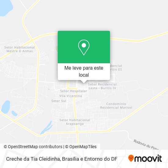 Creche da Tia Cleidinha mapa
