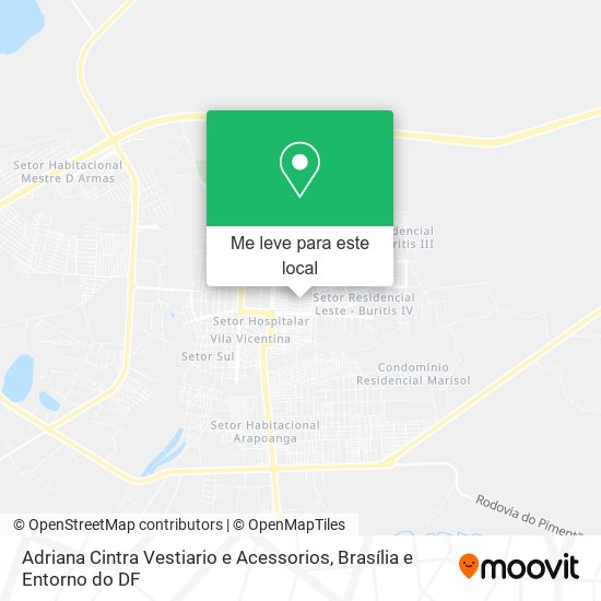 Adriana Cintra Vestiario e Acessorios mapa