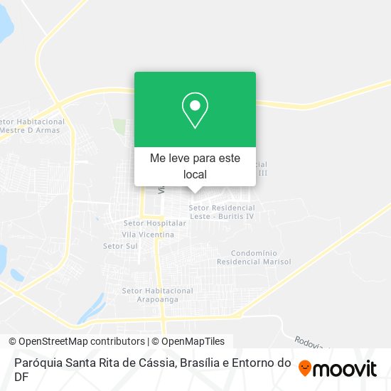 Paróquia Santa Rita de Cássia mapa