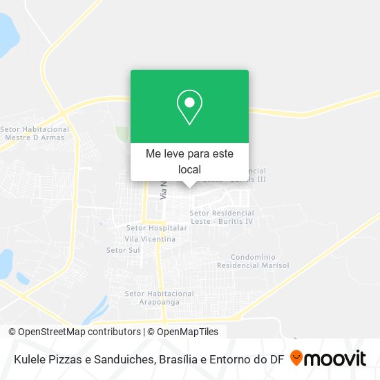Kulele Pizzas e Sanduiches mapa