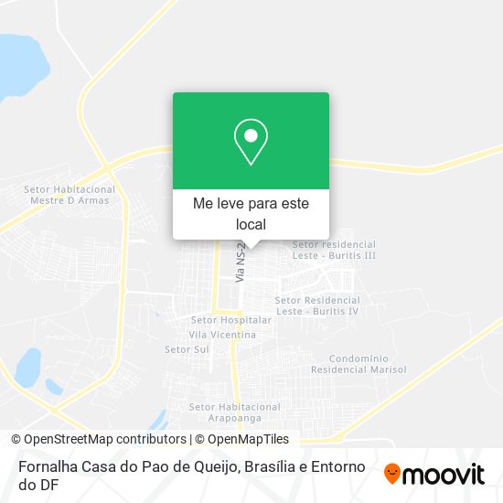 Fornalha Casa do Pao de Queijo mapa