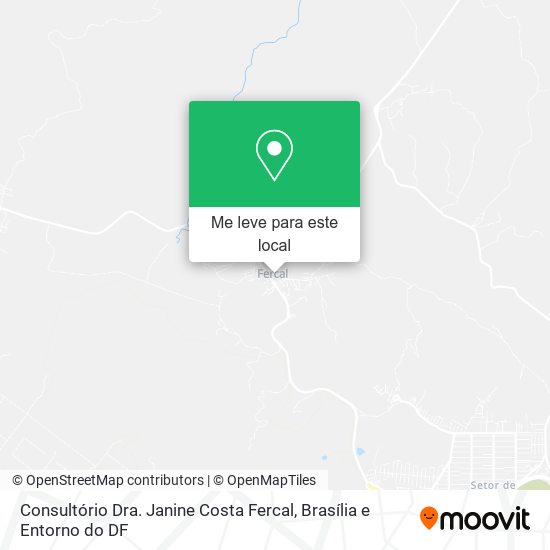 Consultório Dra. Janine Costa Fercal mapa