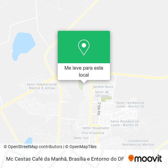 Mc Cestas Café da Manhã mapa