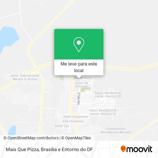 Mais Que Pizza mapa