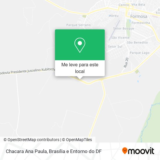 Chacara Ana Paula mapa