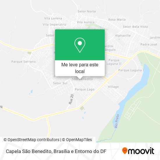 Capela São Benedito mapa