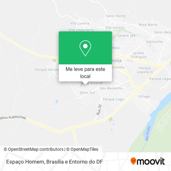 Espaço Homem mapa