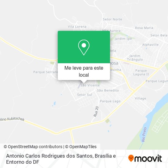 Antonio Carlos Rodrigues dos Santos mapa