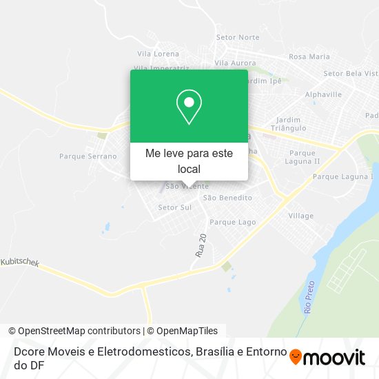 Dcore Moveis e Eletrodomesticos mapa
