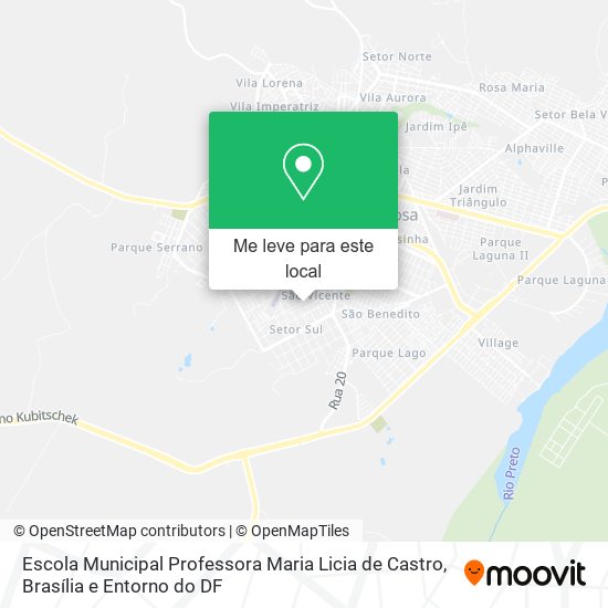 Escola Municipal Professora Maria Licia de Castro mapa
