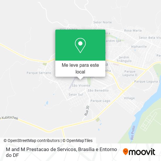 M and M Prestacao de Servicos mapa