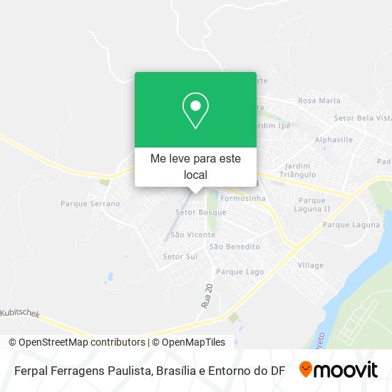 Ferpal Ferragens Paulista mapa