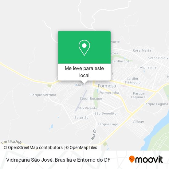 Vidraçaria São José mapa