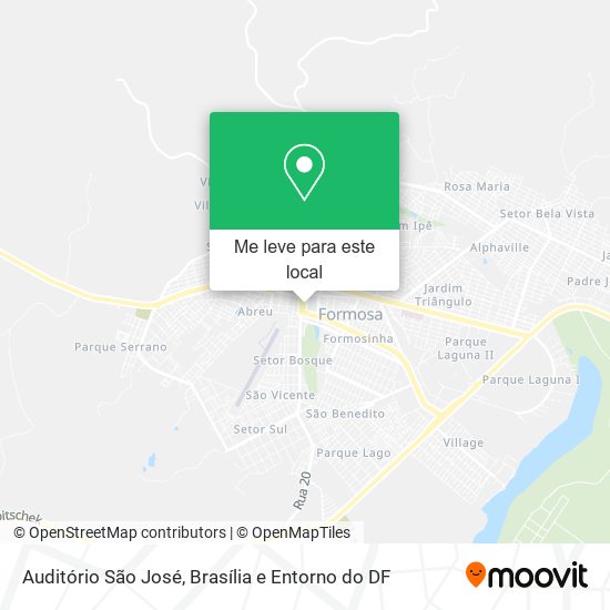Auditório São José mapa