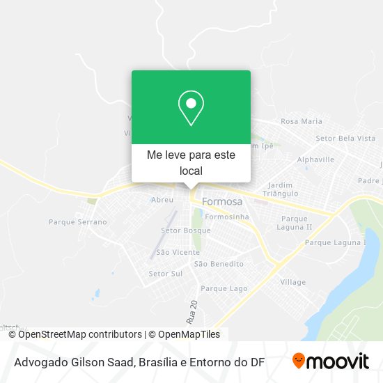 Advogado Gilson Saad mapa