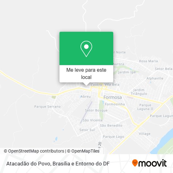 Atacadão do Povo mapa