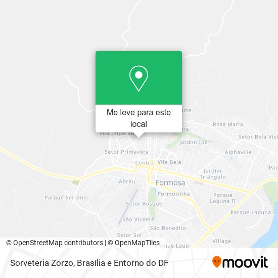 Sorveteria Zorzo mapa