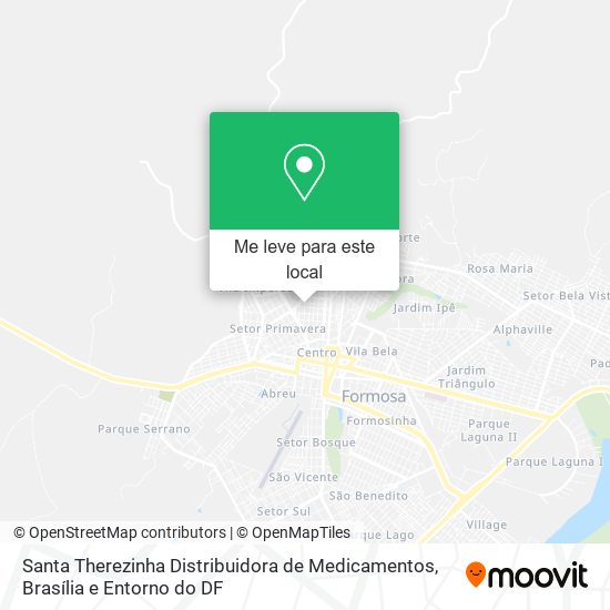 Santa Therezinha Distribuidora de Medicamentos mapa