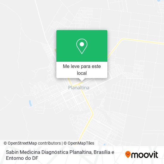 Sabin Medicina Diagnóstica Planaltina mapa