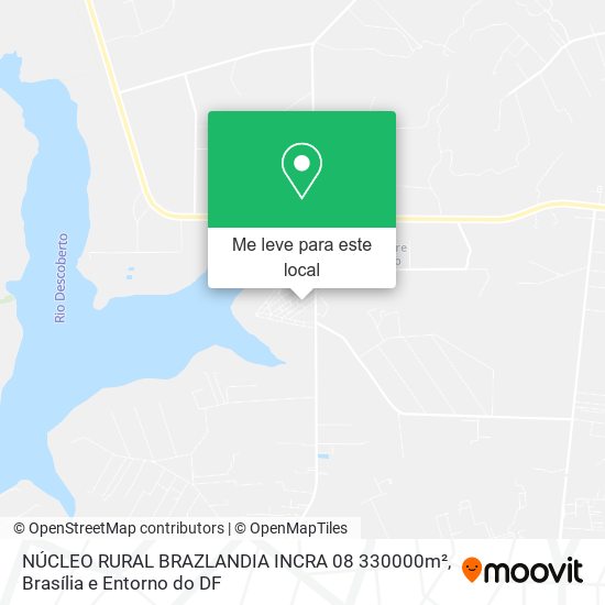 NÚCLEO RURAL BRAZLANDIA  INCRA 08   330000m² mapa