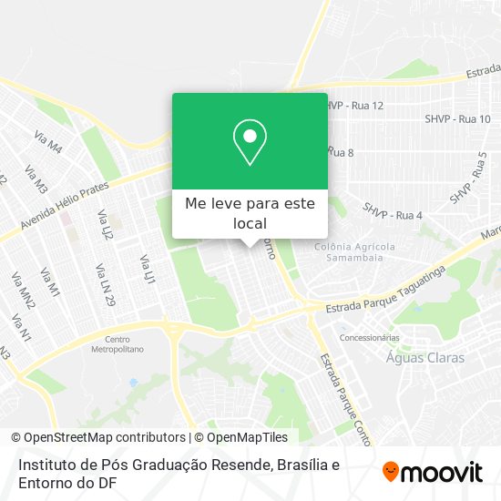 Instituto de Pós Graduação Resende mapa