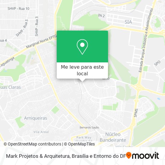 Mark Projetos & Arquitetura mapa