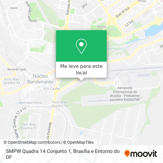SMPW Quadra 14 Conjunto 1 mapa