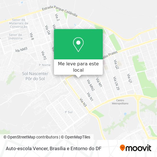 Auto-escola Vencer mapa