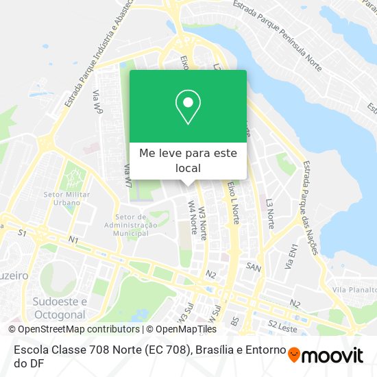 Escola Classe 708 Norte (EC 708) mapa