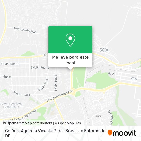 Colônia Agrícola Vicente Píres mapa