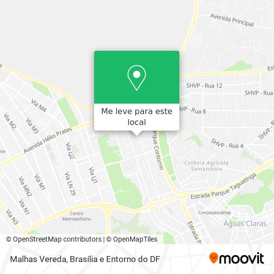 Malhas Vereda mapa