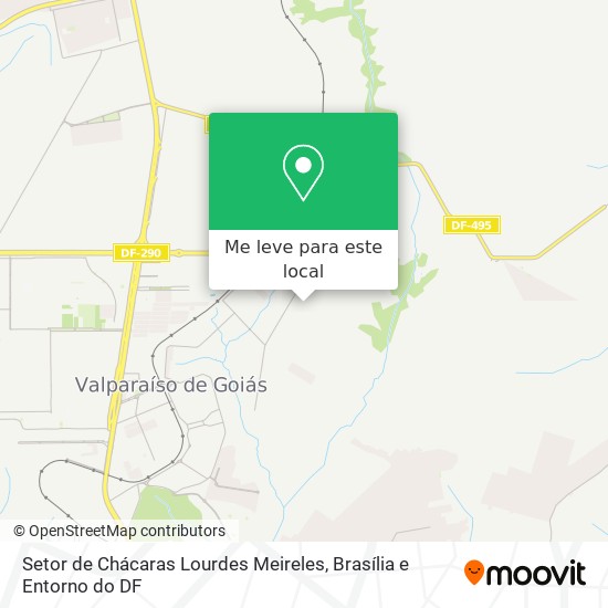 Setor de Chácaras Lourdes Meireles mapa