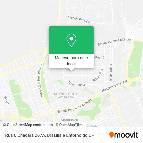Rua 6 Chácara 267A mapa