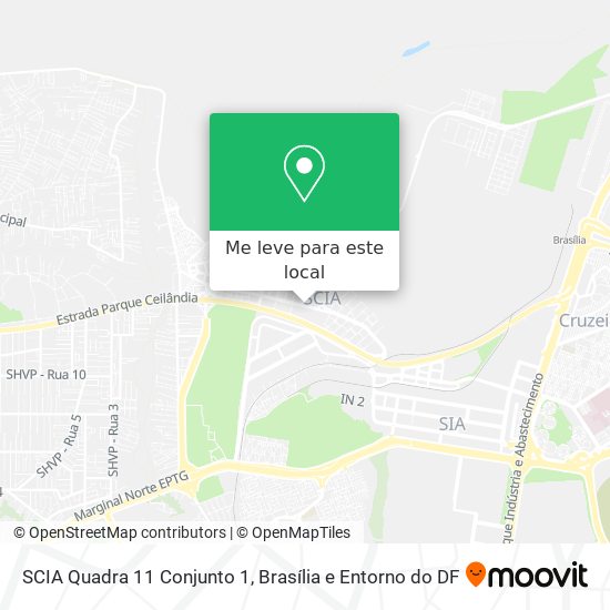 SCIA Quadra 11 Conjunto 1 mapa