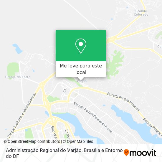Administração Regional do Varjão mapa