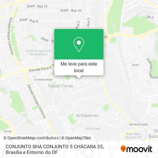CONJUNTO SHA CONJUNTO 5 CHÁCARA 35 mapa