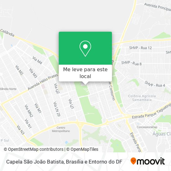 Capela São João Batista mapa