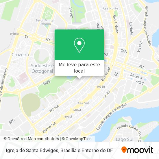 Igreja de Santa Edwiges mapa