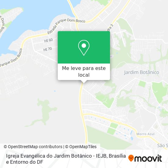 Igreja Evangélica do Jardim Botânico - IEJB mapa