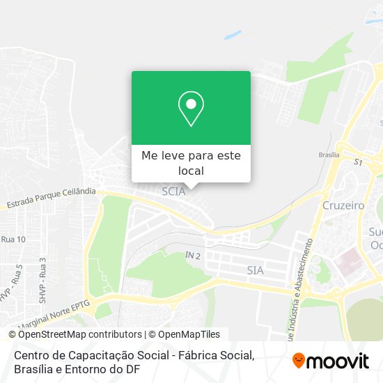 Centro de Capacitação Social - Fábrica Social mapa