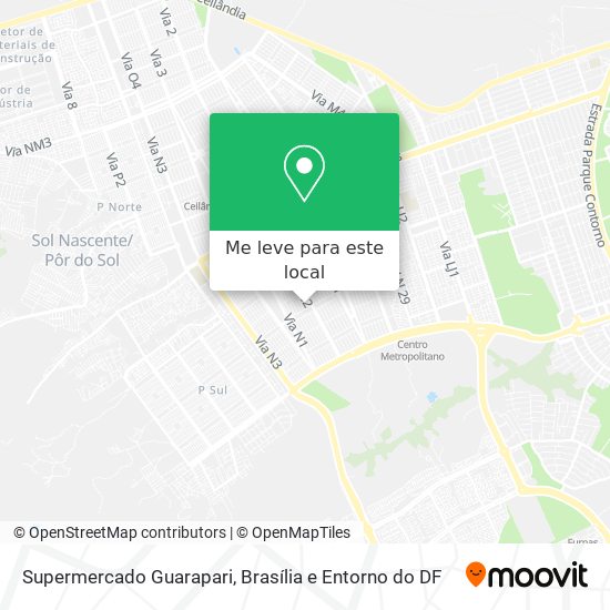 Supermercado Guarapari mapa