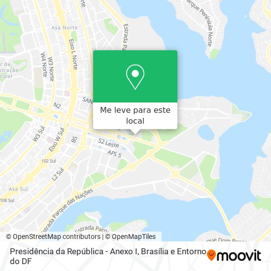 Presidência da República - Anexo I mapa