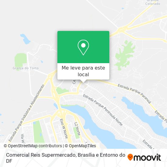 Comercial Reis Supermercado mapa